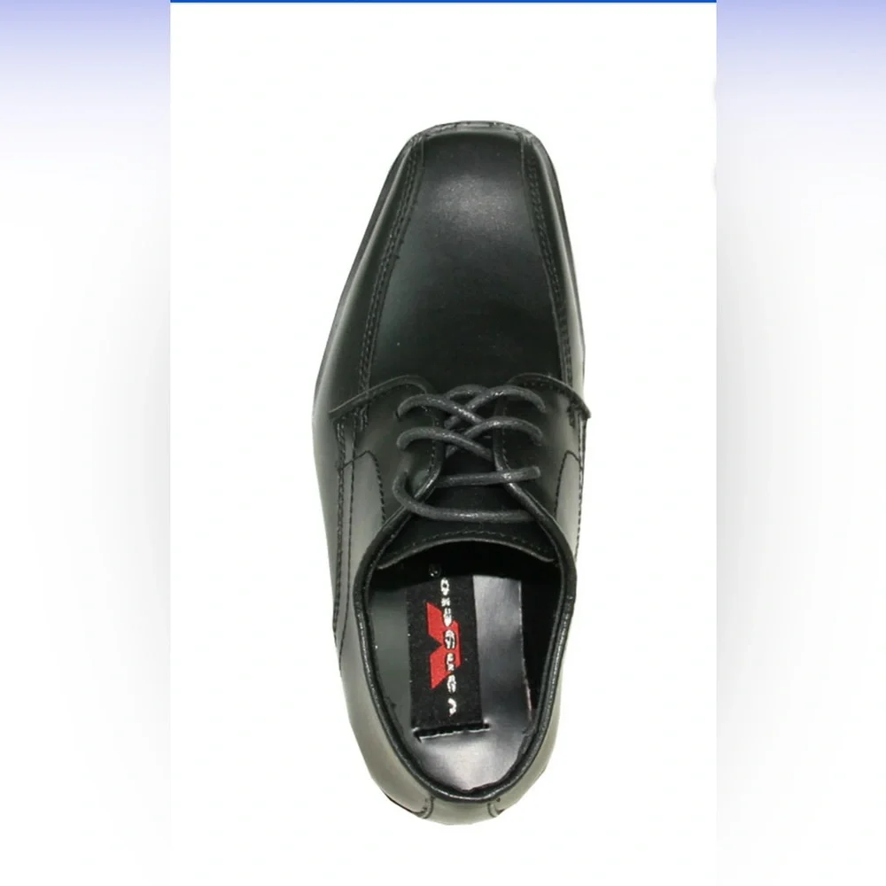 VANGELO Size 9.5 Classic Black Men's Dress Shoes Tie ups Worn 1X to the Prom